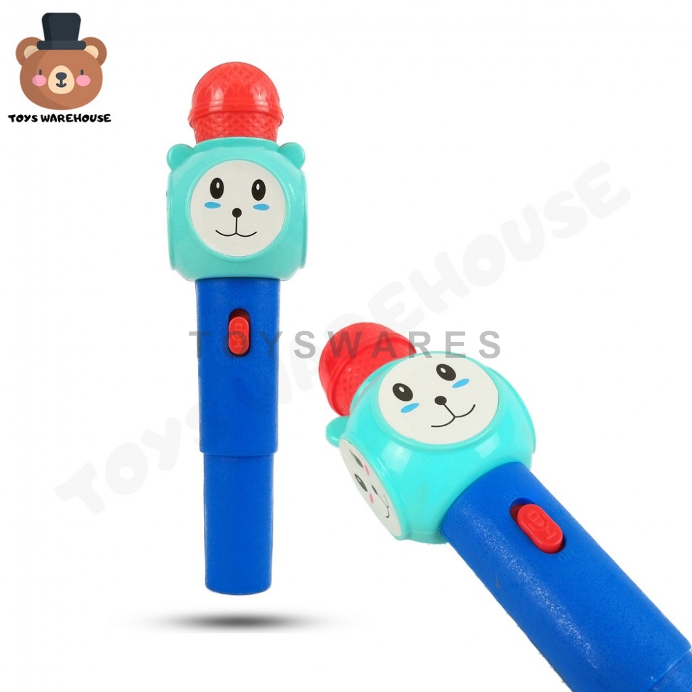 Cute Microphone for Kids with Music and Light