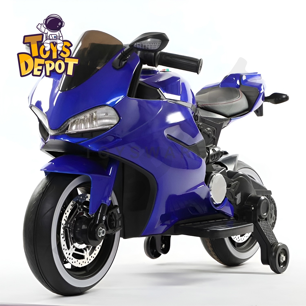 SPORTY LOOK SUPERBIKE KIDS RIDE ON ELECTRIC 12V MOTORCYCLE WITH LIGHTS ...